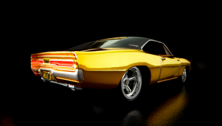 Машинка Premium Hot Wheels 1969 Dodge Charger R/T Red Line Club RLC 1:64 HNL23 Yellow - Retromagaz, image 3