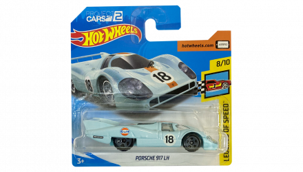 Машинка Базова Hot Wheels Porsche 917 LH Gulf Project Cars 2 Legends of Speed 1:64 FJV93 Blue - Retromagaz, image 1