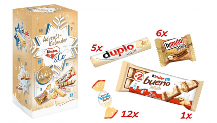 Адвент-Календар Kinder & Co Advent-Calendar White Edition 295g - Retromagaz, image 3