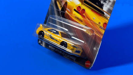 Тематическая Машинка Hot Wheels Nissan Skyline GT-R (BCNR33) Fast & Furious 1:64 HNR88/HRW51 Yellow - Retromagaz, image 3