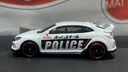 Машинка Базовая Hot Wheels 2018 Honda Civic Type R Rescue 1:64 HKJ21 White - Retromagaz, image 3