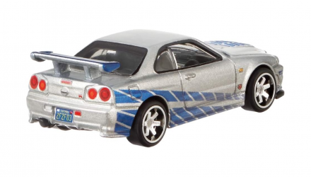 Машинка Premium Hot Wheels Nissan Skyline GT-R (BNR34) Fast & Furious 1:64 GBW78 Silver - Retromagaz, image 3