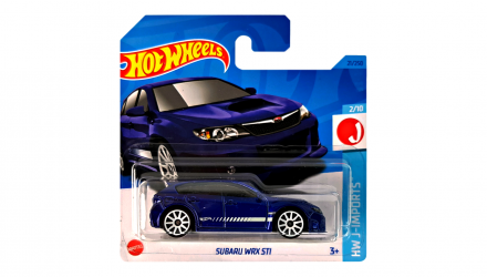 Машинка Базовая Hot Wheels Subaru WRX STI J-Imports 1:64 HKJ10 Dark Blue - Retromagaz, image 1