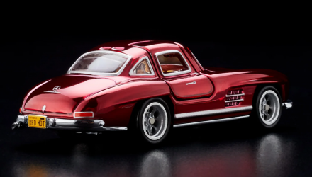 Машинка Premium Hot Wheels '55 Mercedes-Benz 300 SL Red Line Club RLC 1:64 HNL27 Dark Red - Retromagaz, image 3