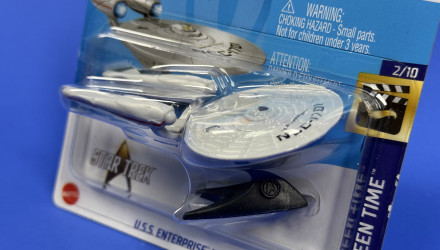 Машинка Базова Hot Wheels Star Trek U.S.S. Enterprise NCC-1701 Screen Time 1:64 HTB32 White - Retromagaz, image 2