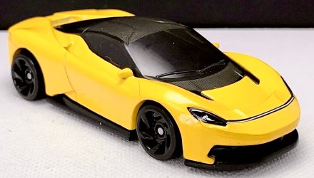 Машинка Базова Hot Wheels Automobili Pininfarina Battista Exotics 1:64 HCV89 Yellow - Retromagaz, image 2