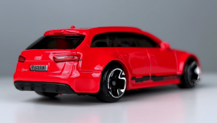 Тематическая Машинка Hot Wheels '17 Audi RS 6 Avant Hot Wagons 1:64 HWR56/HRR85 Red - Retromagaz, image 3