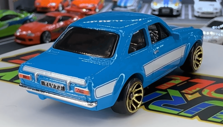 Тематическая Машинка Hot Wheels 1970 Ford Escort RS1600 Brian O'Conner Fast & Furious 1:64 JBY32 Blue - Retromagaz, image 3