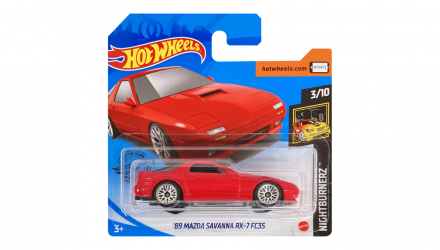 Машинка Базовая Hot Wheels '89 Mazda Savanna RX-7 FC3S Nightburnerz 1:64 GHB56 Red - Retromagaz, image 1