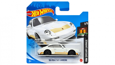 Машинка Базовая Hot Wheels '96 Porsche Carrera Dream Garage 1:64 GRY11 White - Retromagaz, image 1