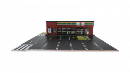 Діорама G-Fans Supermarket 7-Eleven Супермаркет з Підсвіткою 1:64 Red - Retromagaz, image 1