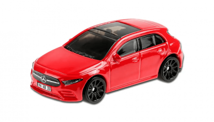 Машинка Базова Hot Wheels '19 Mercedes-Benz A-Class Nightburnerz 1:64 GHD13 Red - Retromagaz, image 2