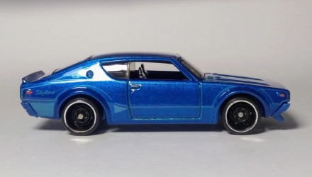 Машинка Базовая Hot Wheels Nissan Skyline 2000 GT-R Then and Now 1:64 FJX88 Blue - Retromagaz, image 4