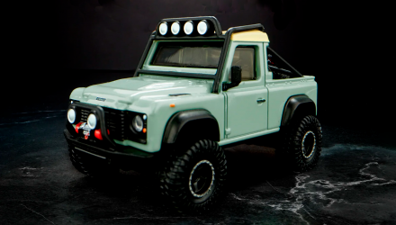 Машинка Premium Hot Wheels Land Rover Defender 90 Pickup Elite 64 1:64 HGW12 Green - Retromagaz, image 2