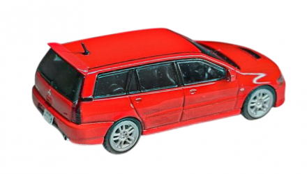 Машинка Premium Tarmac Works Mitsubishi Lancer Evolution Wagon ROAD64 1:64 Red - Retromagaz, image 6