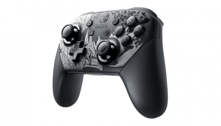 Геймпад Беспроводной Nintendo Switch Pro Controller Monster Hunter Rise: Sunbreak Limited Edition Black Silver Б/У - Retromagaz, image 2