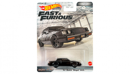 Машинка Premium Hot Wheels '87 Buick Regal GNX Fast & Furious 1:64 HCP16 Black - Retromagaz, image 1