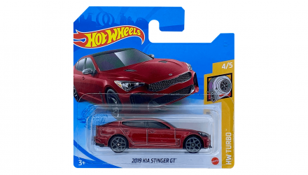 Машинка Базовая Hot Wheels 2019 KIA Stinger GT Turbo 1:64 GRY58 Red - Retromagaz, image 1