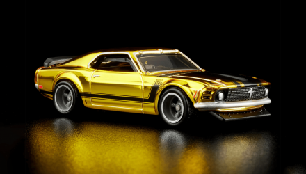 Машинка Premium Hot Wheels '70 Ford Mustang Boss 302 Red Line Club RLC 1:64 HWF17 Yellow - Retromagaz, image 1