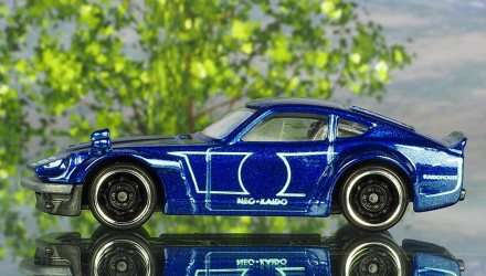 Машинка Базова Hot Wheels Custom Datsun 240Z Nightburnerz 1:64 FJX64 Blue - Retromagaz, image 4