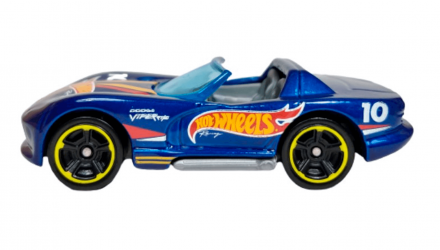 Машинка Базовая Hot Wheels Dodge Viper RT/10 Treasure Hunts Race Team 1:64 GHD75 Blue - Retromagaz, image 2