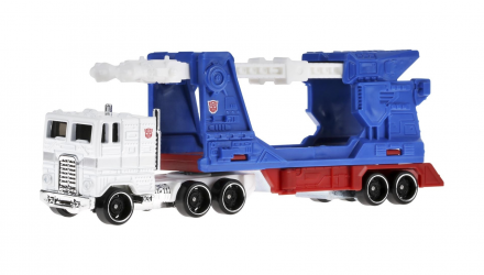 Машинка Базовая Hot Wheels Freightliner Ultra Magnus Transformers Track Fleet 1:64 JCM59 White - Retromagaz, image 1