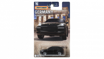 Тематична Машинка Matchbox Porsche Cayenne Turbo Germany 1:64 GWL49/HPC66 Black - Retromagaz, image 1