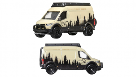 Машинка Premium Hot Wheels 2шт Toyota Land Cruiser Prado / Mercedes-Benz Sprinter Tourer 2-Packs 1:64 HRR76 White - Retromagaz, image 2