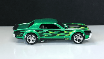 Машинка Базовая Hot Wheels '68 Mercury Cougar Super Treasure Hunt STH Flames 1:64 GTD02 Green - Retromagaz, image 4