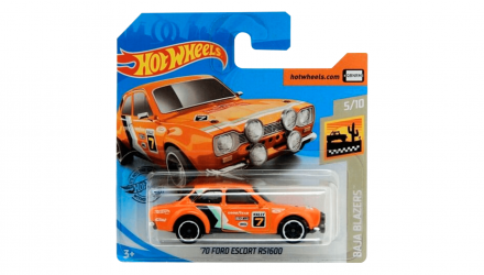 Машинка Базова Hot Wheels '70 Ford Escort RS1600 Baja Blazers 1:64 GHB86 Orange - Retromagaz, image 1