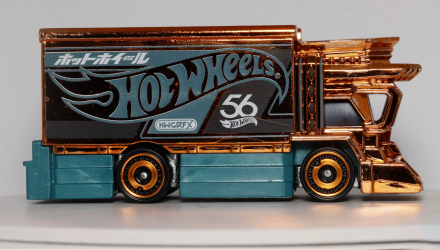 Тематическая Машинка Hot Wheels Raijin Express Green and Gold 1:64 HVX03 Gold - Retromagaz, image 4