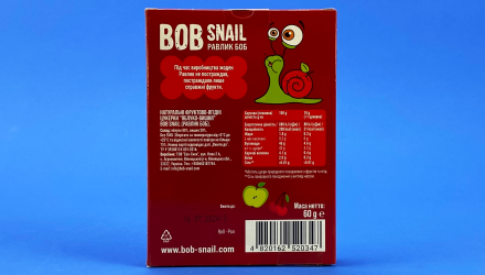 Конфеты Натуральные Bob Snail Яблочно-Вишневые 60g - Retromagaz, image 2