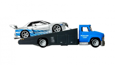 Машинка Premium Hot Wheels 2шт LB-ER34 Super Silhouette Nissan Skyline и Транспортер Carry On Fast & Furious Team Transport 1:64 HPX97 Silver - Retromagaz, image 4