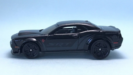 Машинка Базовая Hot Wheels '18 Dodge Challenger SRT Demon Muscle Mania 1:64 HKK90 Black - Retromagaz, image 4