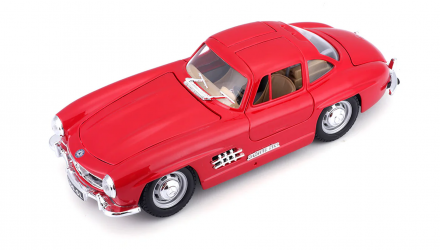 Машинка Bburago 1954 Mercedes-Benz 300 SL 1:24 Red - Retromagaz, image 3