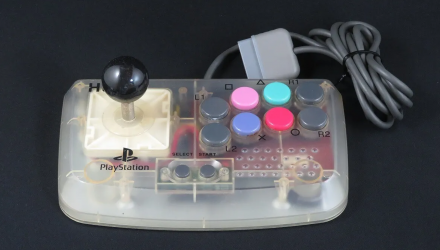 Геймпад Проводной Hori PlayStation 1 Arcade Compact Joystick HPS-29 Clear White 1.5m Б/У - Retromagaz, image 1