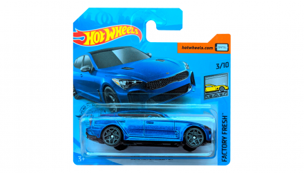 Машинка Базова Hot Wheels 2019 KIA Stinger GT Factory Fresh 1:64 GHB37 Blue - Retromagaz, image 1