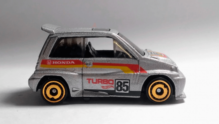 Машинка Базовая Hot Wheels '85 Honda City Turbo II Race Day 1:64 GHC51 Silver - Retromagaz, image 4