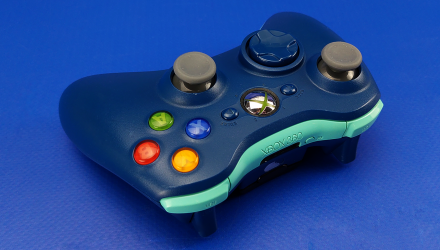 Геймпад Бездротовий Microsoft Xbox 360 Blue Б/У - Retromagaz, image 2