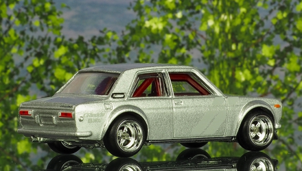 Машинка Premium Hot Wheels Datsun Bluebird 510 Japan Historics 1:64 FLC09 Silver - Retromagaz, image 3