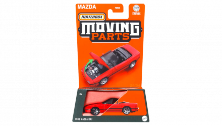 Тематична Машинка Matchbox 1988 Mazda RX7 Moving Parts 1:64 FWD28/HVN06 Red - Retromagaz, image 1