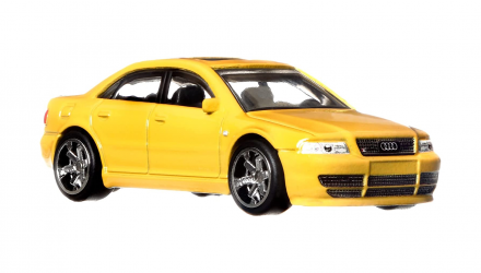 Машинка Premium Hot Wheels Audi S4 Quattro Deutschland Design 1:64 HCJ95 Yellow - Retromagaz, image 6