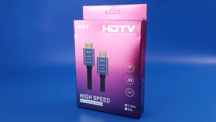 Кабель BXY HDMI 2.0 - HDMI 2.0 1.5m - Retromagaz, image 1