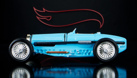 Машинка Premium Hot Wheels Bugatti Type 59 Elite 64 1:64 HNJ62 Blue - Retromagaz, image 4