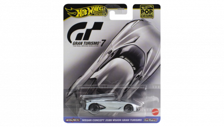 Машинка Premium Hot Wheels Nissan Concept 2020 Vision Gran Turismo 7 Pop Culture 1:64 HKC38 Silver - Retromagaz, image 1