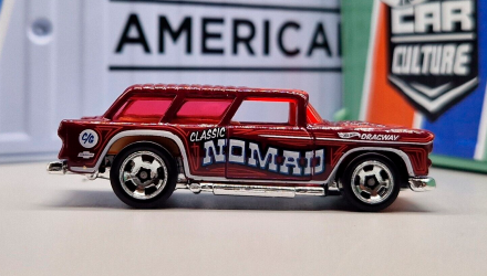 Машинка Базовая Hot Wheels Classic '55 Nomad Wagons 1:64 HKH73 Dark Red - Retromagaz, image 4