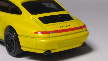 Машинка Базовая Hot Wheels '96 Porsche Carrera Porsche 1:64 GHF18 Yellow - Retromagaz, image 6