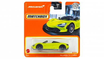 Машинка Большой Город Matchbox McLaren 720S Spider Showroom 1:64 HFR66 Green - Retromagaz, image 1