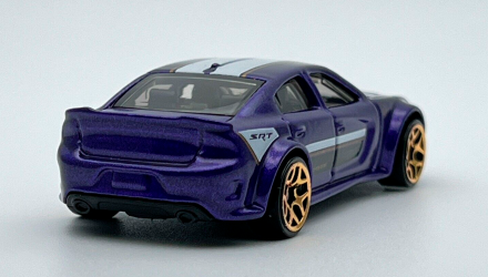 Машинка Базова Hot Wheels '20 Dodge Charger Hellcat Then and Now 1:64 HKJ45 Purple - Retromagaz, image 3