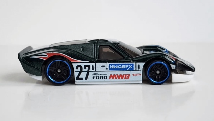 Машинка Базовая Hot Wheels '67 Ford GT40 Mk.IV Then and Now 1:64 HTC69 Black - Retromagaz, image 2